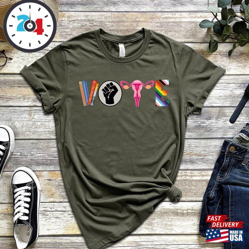 Vote Shirt Banned Books Reproductive Rights Tee Classic